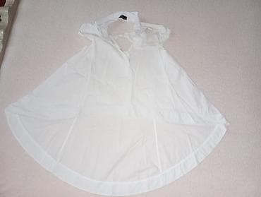 koja şalvar: ZARA qadın köynəyi – ağ rəngdə, yüngül və nəfəsalan parça. - Model — 2
