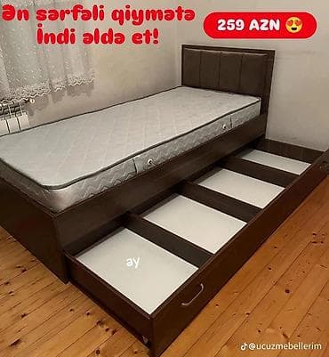 plastik qapi islenmis: Yeni, Təknəfərlik çarpayı, Bazasız, Matras ilə, Siyirməli — 1