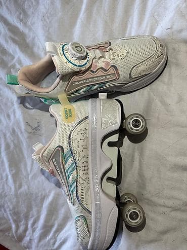 Uşaq ayaqqabıları: Rəng - Ağ Krossovkalar, Ölçü: 38, Uniseks — 2