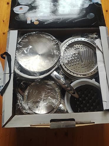 qab qaşiq: Tava, rəng - Gümüşü, Paslanmayan polad — 3