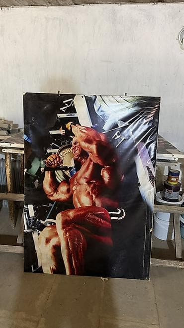 desmalar: - Məhsul: Fitnes zalı üçün böyük dekorativ posterlər (bodybuilding — 6