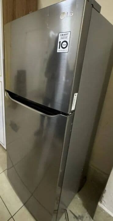 soyuducular lg: İşlənmiş 2 qapılı LG Soyuducu Satılır, rəng - Boz, Təkərli — 2