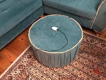 pufik divan: - Model: Künc divan dəsti və puf - Tərkib: L formalı künc divan (iki — 3