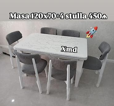Mətbəx üçün, 4 stul