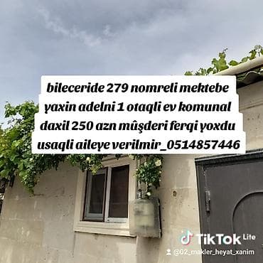 ev 10 az: 40 kv. m, 1 otaqlı, Qaz, İşıq, Su — 1