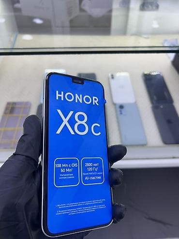 hyperx cloud alpha s: Honor X8c, 256 GB, rəng - Ağ, Face ID, Barmaq izi — 3