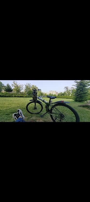 velosiped ural: Qatlanan dağ velosipedi – 26” təkərlər - Rəng: yaşıl/qara — 2
