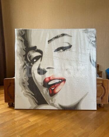 cekmek ucun sekiller: Merlin Monro boyuk divar shekil cherchiveli — 1