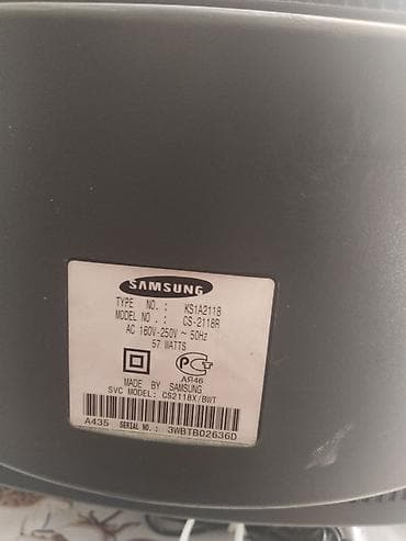 TV və video: Samsung kineskop televizor Model: CS-2118R (SVC: CS2118X/BWT) Tip — 4