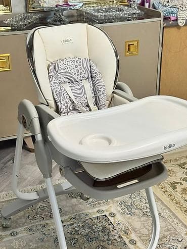 uşaq oyuncaq dəsti schleich: Kidillo brendi uşaq yemək stulu-Salyan rayonunda. - Rəng: krem/boz - — 3