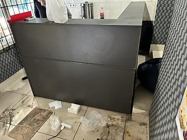 reception vakansiya: Mağaza/kafe üçün L formalı resepsiyon/ kassir masası - Material — 2