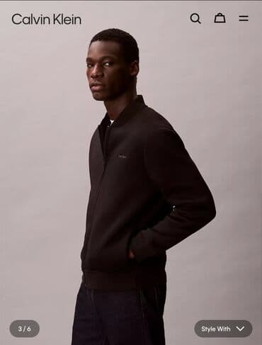 Corab və alt paltarı: Svitşot, Calvin Klein, L, rəng - Qara — 3