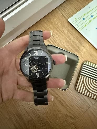 ilan saat: İşlənmiş, Qol saatı, Fossil, rəng - Qara — 8