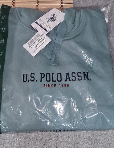 uzun kişi svitşotları: Svitşot, U.S. Polo Assn, M, rəng - Yaşıl — 6