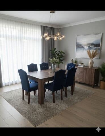 Great Wall: Qonaq otağı üçün, Yeni, Açılmayan, Kvadrat masa, 6 stul — 6