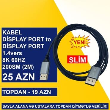 vga hdmi: Display Port Kabellər SAYLA ALANA VƏ USTALARA TOPDAN QİYMƏTLƏ VERİLİR! — 5