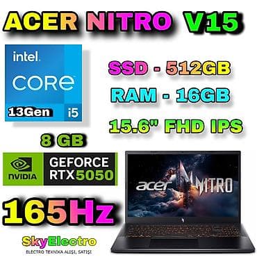 acer notro 5: Yeni Acer Nitro, 15.6 ", Intel Core i5, 512 GB, Rayonlara çatdırılma, Ödənişli çatdırılma, Ünvandan götürmə — 1