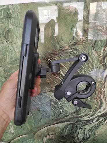 su qaynadan: Mototsikl/velosiped üçün suya və toza davamlı telefon qutusu və sükan — 2