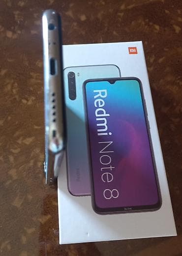 iphone telefon ikinci el: Redmi Note 8, 64 GB, rəng - Ağ, Barmaq izi — 4