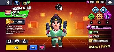 malomerka nedir: Brawl Stars oyun hesabı Colt un nadir kostümü ve basqa bir neçe — 6