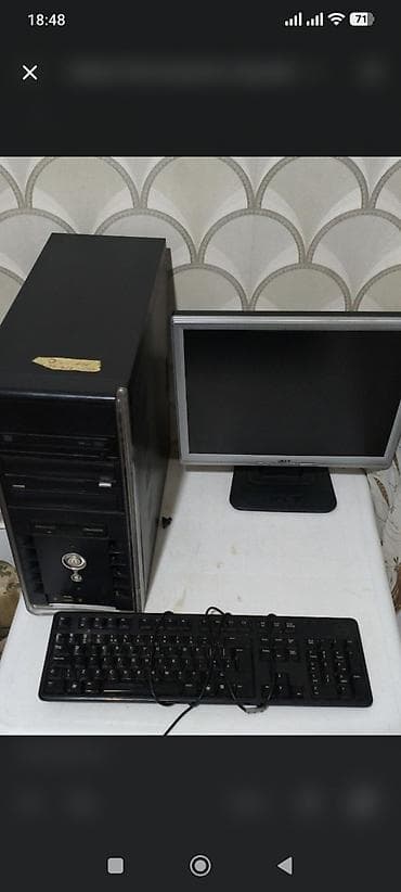 Masaüstü kompüter dəsti 3 ü ram yoxdur sadece PC da Tərkibi: - Sistem