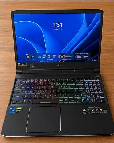 Acer: Acer Predator Helios 300 (gaming) oyun noutbukumu əla vəziyyətdə — 1