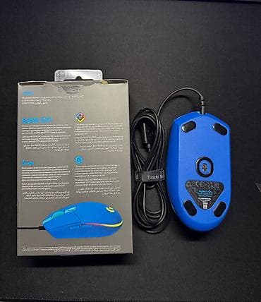 ucuz modemler: Logitech G102 LIGHTSYNC oyun siçanı – mavi rəng + USB tape - — 2