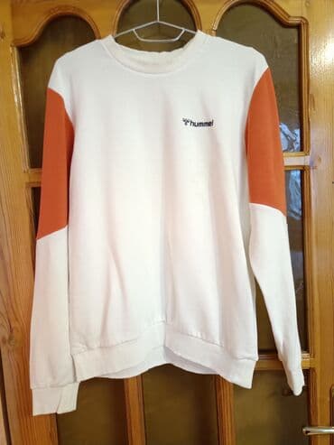 kişi geyim: Svitşot, Hummel, L, rəng - Ağ — 1