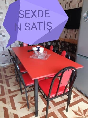 Mətbəx üçün, Yeni, Açılmayan, Kvadrat masa