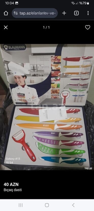 işlənmiş su ceni: Salam bıçaq desti satılır — 1