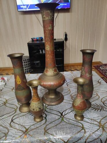 oms qazan dəstləri: Vaza dəsti, Mis — 6