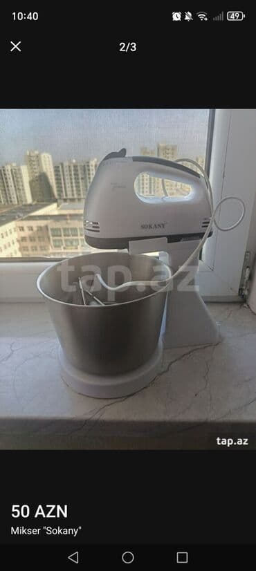 xəmir mikseri: Stasionar mikser, Sokany — 1