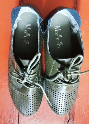 parça mokasinlər: Ölçü: 38, rəng - Yaşıl, İşlənmiş — 5