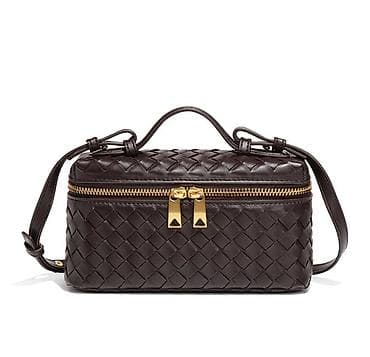 canta modelləri: Toxunma naxışlı, kompakt çiyin/çəki çantası - Rəng: tünd qəhvəyi — 2