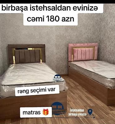 taxta tavan: Tek nəfərlik taxta çarpayı dəsti - Birbaşa istehsaldan evinizə – cəmi — 1