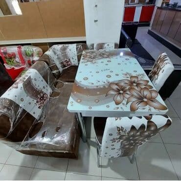 açılıb yığılan stollar: ✔️Türk istehsalı🇹🇷 *Kuxna üçün stol stul dəsti* 2 stul açılan masa — 8