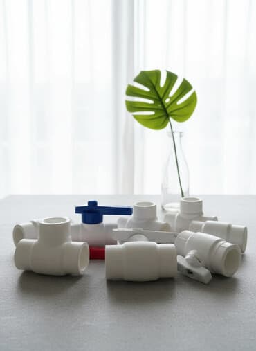 PP-R kran və fitinqlər dəsti - Material: PP-R (polipropilen