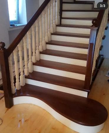 Taxta pilləkənlərin layihələndirilməsi və yığılması xidməti - Fərdi