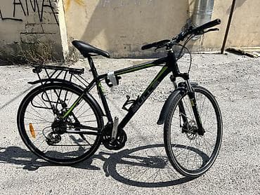 velesiped: Crossbike şəhər/tur tipli velosiped. Qara-yaşıl rəng kombinindədir və — 1