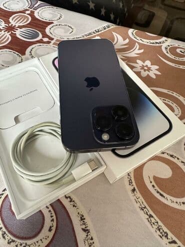 iphone 13 pro max 128 gb qiymeti: IPhone 14 Pro, 128 GB, Deep Purple, Face ID — 10