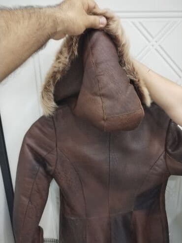 Digər qadın geyimləri: Palto, M, rəng - Qəhvəyi — 1