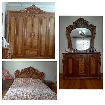 İkinəfərlik çarpayı, Dolab, Termo, 2 tumba, İşlənmiş — 1