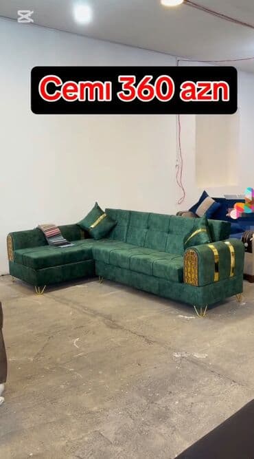 Sifarişlə divanlar: Künc divan, Qonaq otağı üçün, Parça, Bazalı, Açılan, Kitab — 6