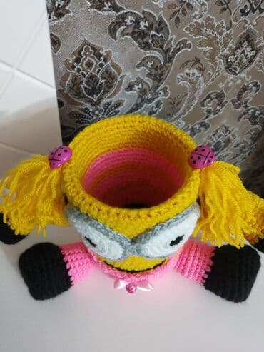 parker qələm: Karandaş qabı Minyonəl işidir . Ручная вязка карандашница Миньон, на — 4