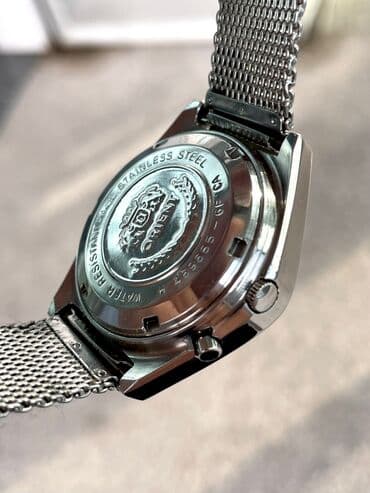 saat gumuş: İşlənmiş, Qol saatı, Orient, rəng - Bənövşəyi — 5