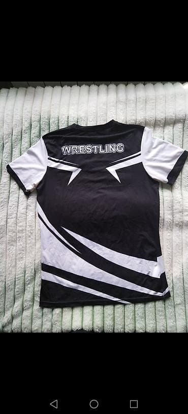 розовые мужские футболки: Asics “WRESTLINGSHOP1” güləş köynəyi 
razmer XL, cox geyinilmiyib — 2