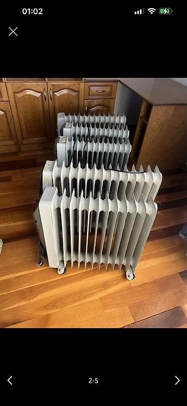 nehrə yagi: Yağlı radiatorlar (elektrik) – müxtəlif modellər - 5 ədəd portativ yağ — 2