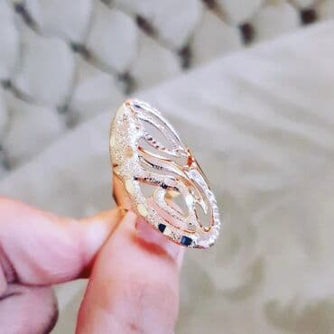 tək qaş: Toy, Üzük, Sarı qızıl, 585 Əyar, Qaşsız — 3