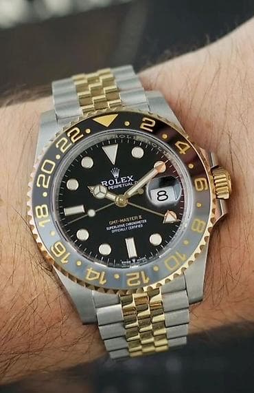 Смарт часы: Б/у, Наручные часы, Rolex, цвет - Черный — 1