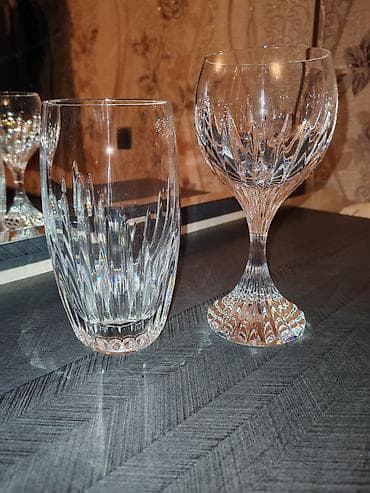 neman xrustal: Baccarat kristal bokal dəsti - Brend: Baccarat France istesali — 6